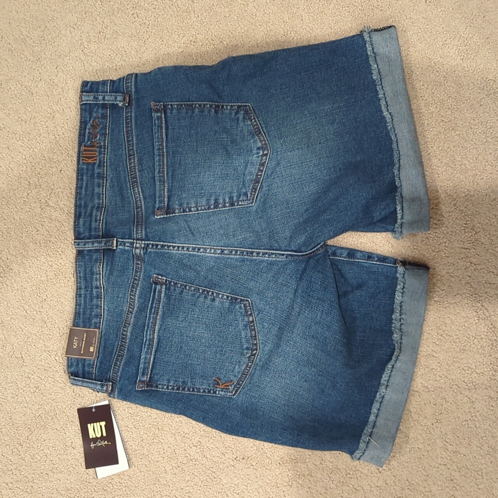 KUT from the Kloth Women's Blue Denim Shorts - Picture 4 of 4